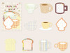 Kraft Paper Stickers | Cupcakes & Bread | 6978422076245