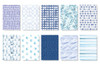 Sweetness Material Paper Set | Blueberry Mousse | 50 Sheets | 6972476945755