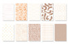Sweetness Material Paper Set | Caramel Puff | 50 Sheets | 6972476945700