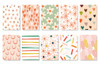 Sweetness Material Paper Set | Strawberry Coconut | 50 Sheets | 6972476945779