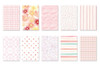 Sweetness Material Paper Set | Peach Juice | 50 Sheets | 6972476945694