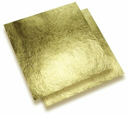 24K Gold Leaf Super Thin Foil, 93x93 mm, Unit: sheet | NJGF93 - Yu