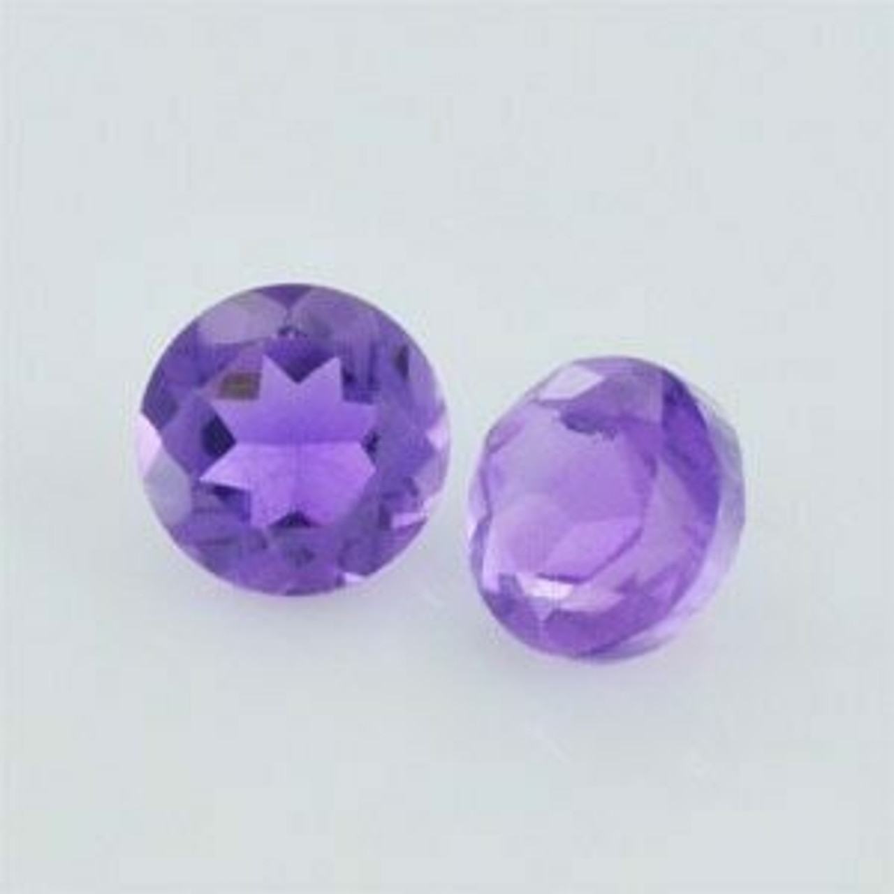 4x4x2.80 mm Round Eye Clean Purple Amethyst, Sold By each | RG017