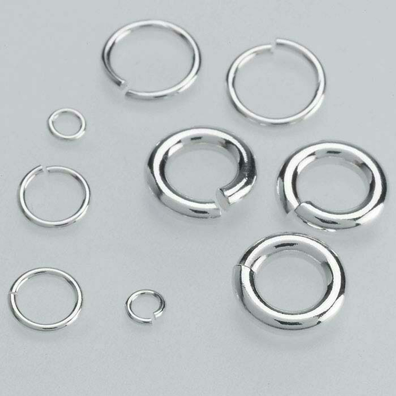 Sterling Silver 22ga Round Jump Ring | 5.2mm OD | 4mm ID | Bulk