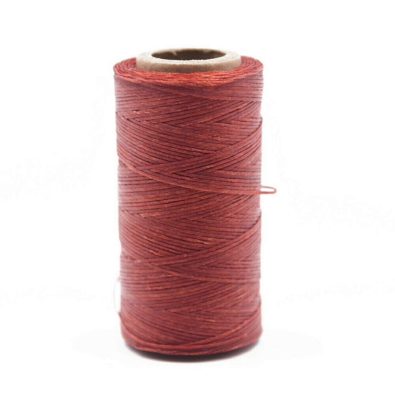 Nylon Cord Coated in Wax 1 mm, Red, Sold by 220m Spool