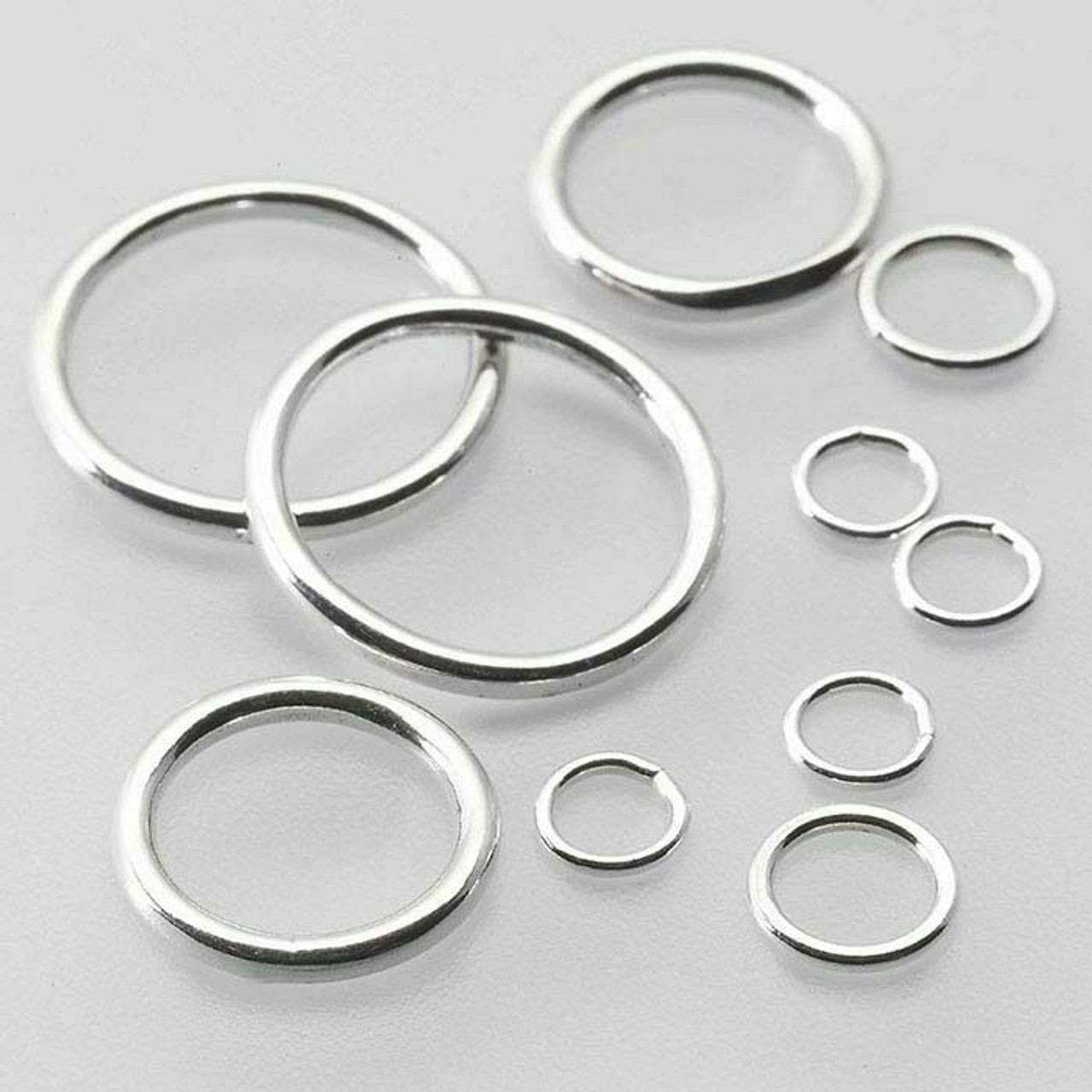 Sterling Silver 20ga Round Closed Jump Ring 3.3mm OD 1.5mm ID