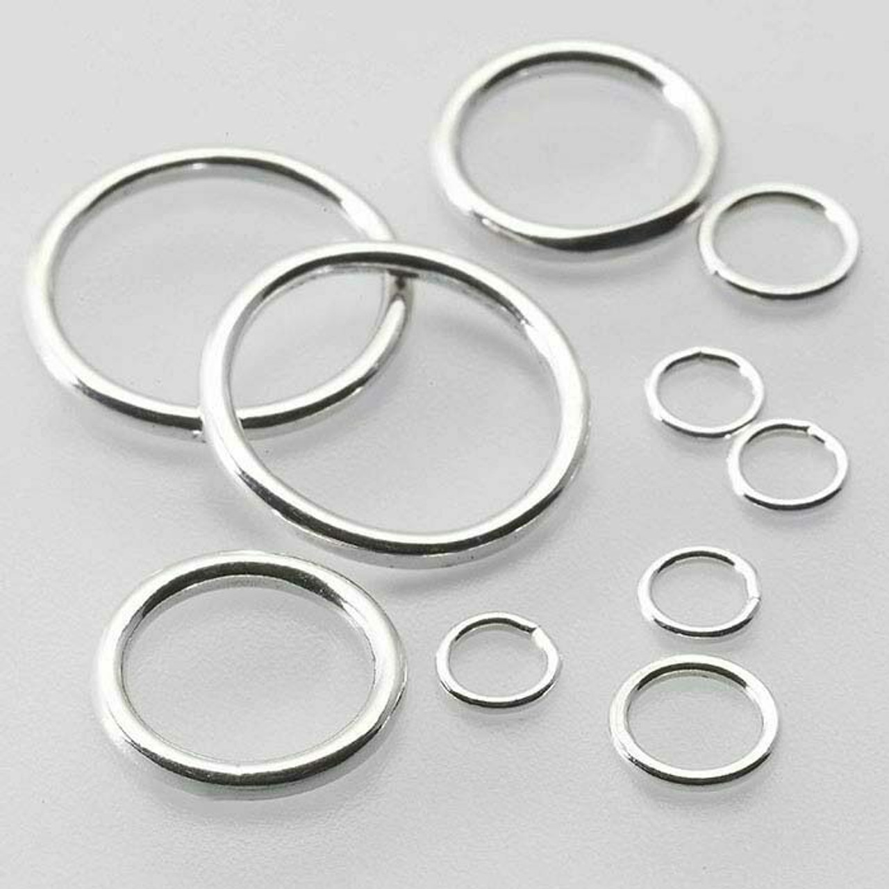 Sterling Silver Jump Rings (925 Ag) - Ø 5 mm, Hole: 3 mm