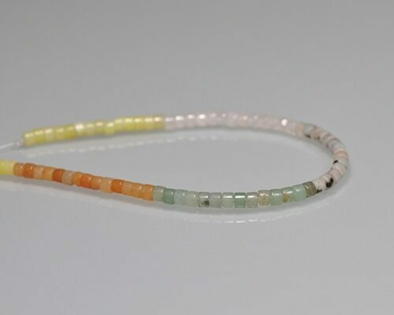 Drum Mixed Colour Quartz Beads | Sold by 1 Strand(9