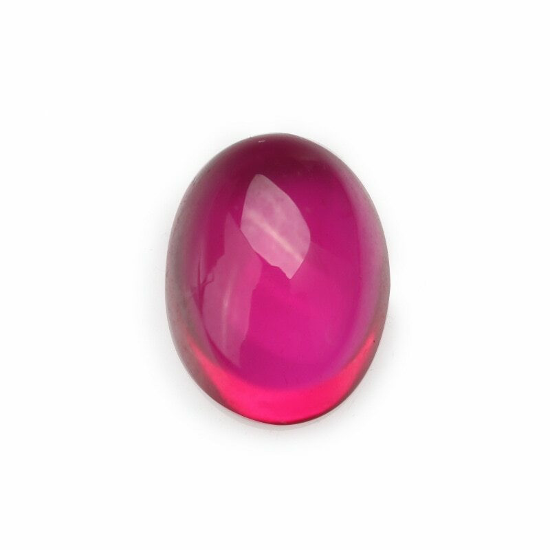 【新品未使用】ADA CABOCHON RUBY カボーション ルビー Lab-Created Ruby | Red No.5 | Smooth Oval Cabachon | H1902E - Yu