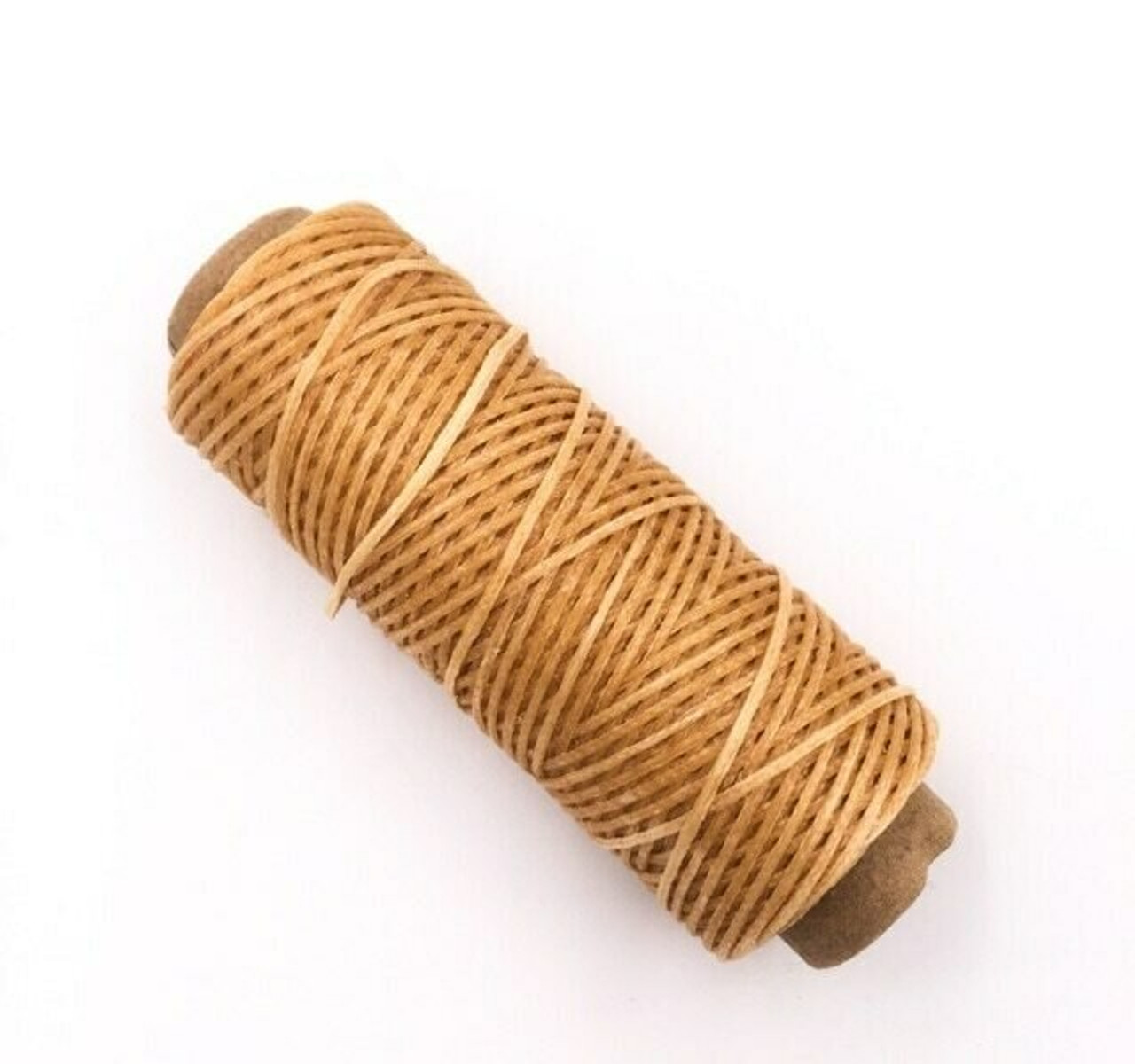 1.5mm Waxed Nylon Cord, Honey Brown, Sold By 50m Spool