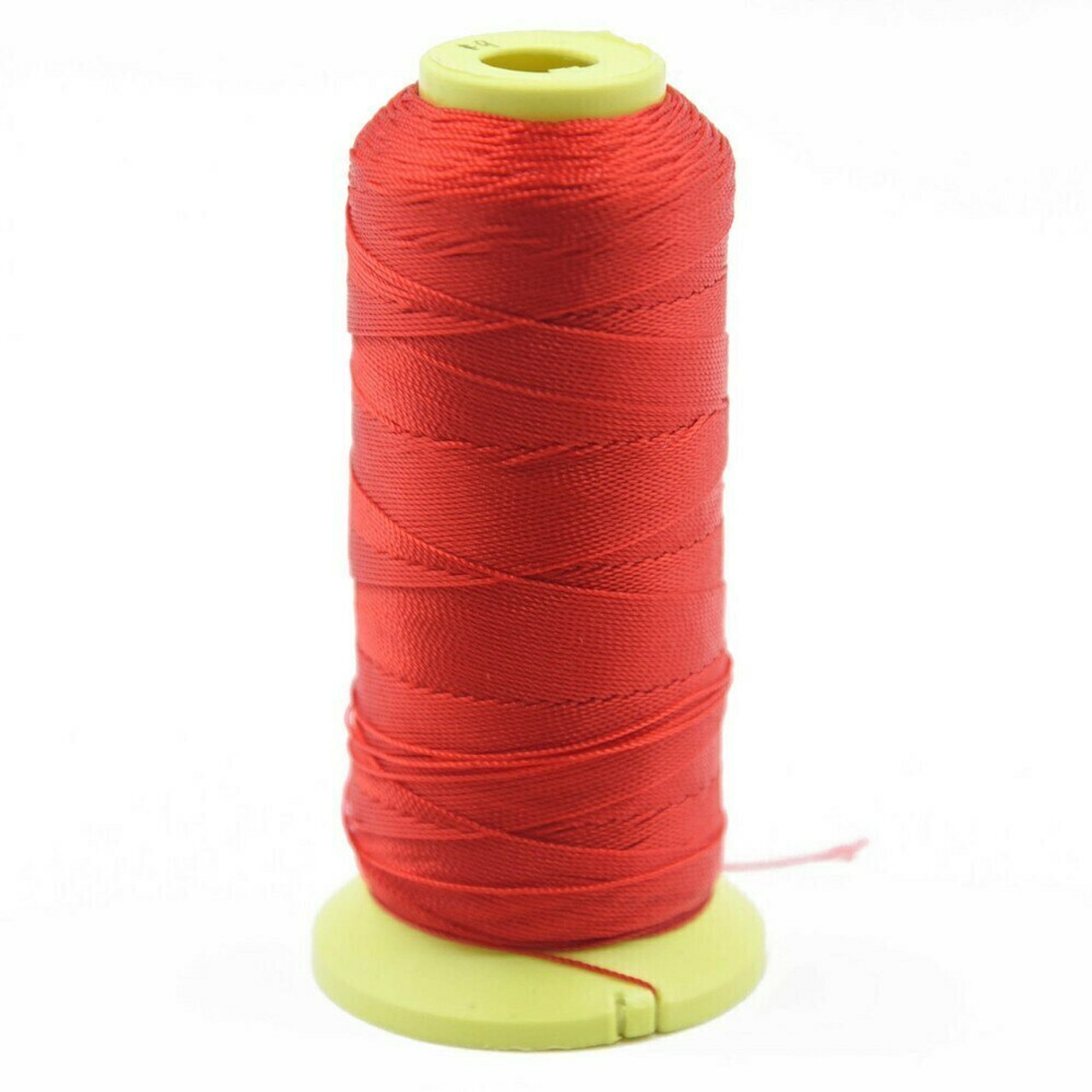 Nylon Cord, #12 (0.9mm), Bright Red, Sold by 350m Spool