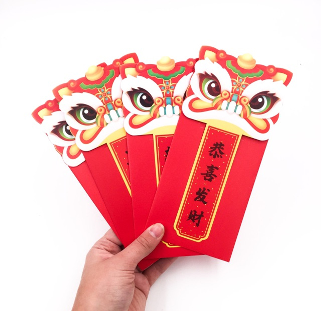 Dragon Hongbao Envelope, 4 Styles