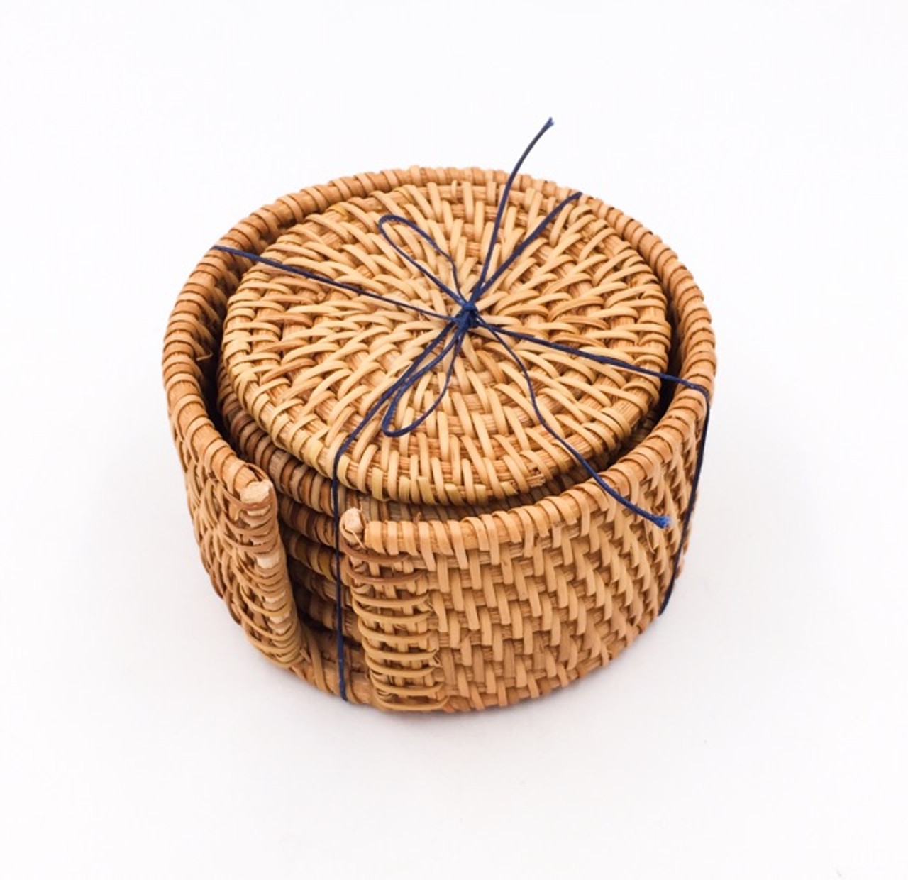 Woven Coaster Set of 6 8cm dia. H2021081 Yu Yo The Artists