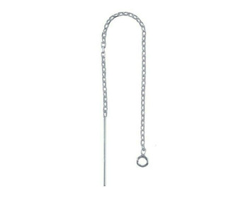Ear Thread | 925 Sterling silver Box Chain with Ring | Style-535 | Sold by Pair | 694535