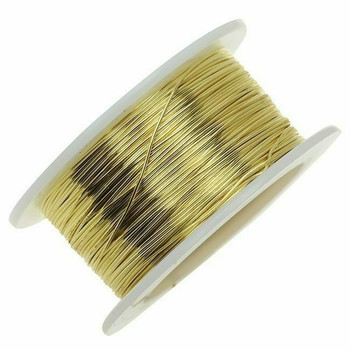 Jeweler's Brass/NuGold Round Wire, 14Ga (1.6mm)| 1lb Spool | 130314 Jeweler's Brass/NuGold Round Wire, 14Ga (1.6mm)| 1lb Spool | 130314