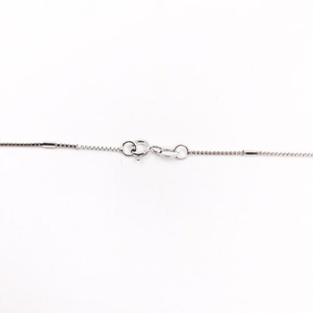 925 Sterling Silver Cross Chain With Octagon Tube Beads | Sold by Each | Width:1mm Length: 20" | BY010
