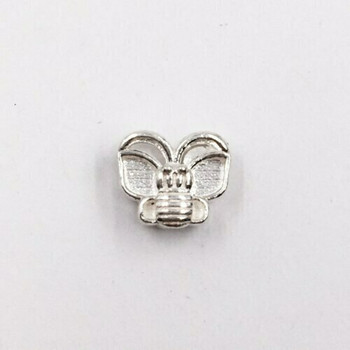 Sterling Silver Butterfly Beads | 7.5mm Stringing Length | 9mm Width | 1.8mm Hole | ZT0802