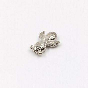 Sterling Silver Fish Bead | 14.5mm Stringing Length | 11.3mm Width | ZT0820