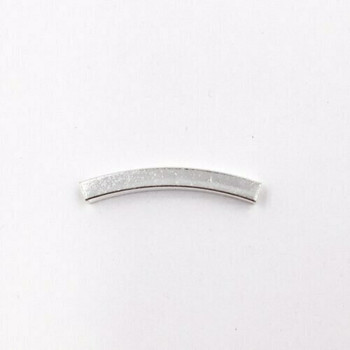 Sterling Silver Bead | Large Curved Square | 2.5cm L | 3mm OD | 2mm ID | ZT0507 Sterling Silver Bead | Large Curved Square | 2.5cm L | 3mm OD | 2mm ID | ZT0507