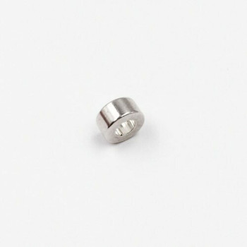 Sterling Silver Thick Ring Bead | 4mm Stringing Length | 8mm Width | 4mm Hole | ZT1102