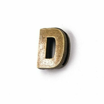 Base Metal Letter Beads | D | Sold by Each | XZ240-D