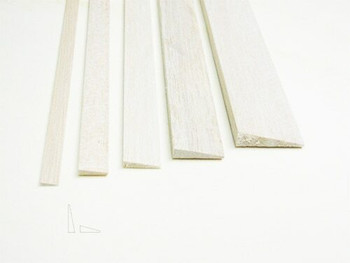 Balsa wood, Trailing edge, 3/8 x 1 1/2 x 36", Sold By Each | BWP3676 Balsa wood, Trailing edge, 3/8 x 1 1/2 x 36", Sold By Each | BWP3676