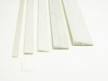 Balsa wood, Trailing edge, 1/2 x 2 x 12", Sold By Each | BWP1272 Balsa wood, Trailing edge, 1/2 x 2 x 12", Sold By Each | BWP1272