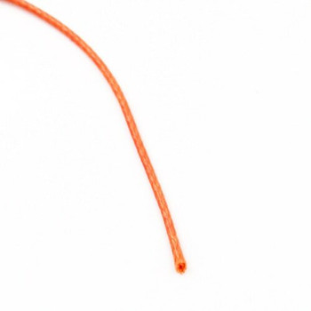 Glossy Braided Cord | 1 mm dia. | Orange | Sold by Metre | CYM55