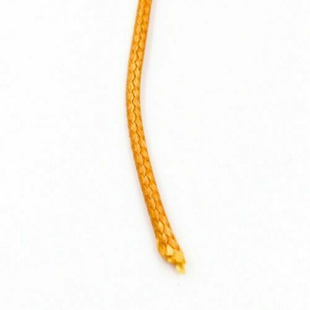 Glossy Braided Cord | 2 mm dia. | Pumpkin Orange | Sold by Metre | CYM84