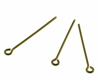 Eye Pin | Bronze-Finish 2cm (13/16") | Base Metal | Sold By 25pc | LKEPB2P0 Eye Pin | Bronze-Finish 2cm (13/16") | Base Metal | Sold By 25pc | LKEPB2P0