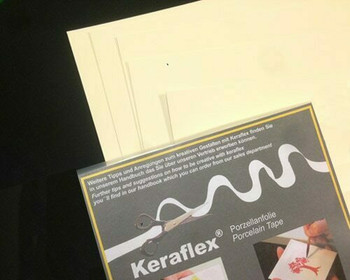 Keraflex Porcelain sheet A3 sheet | thickness: 1mm | Sold By 1 sheet | KERA010 |Bulk Prc Avlb