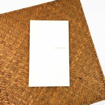 Gold "Note For" Basic Notebook | Tall | Grid | 6925952219956