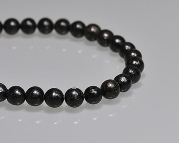 Round Black Coral Beads 6mm | Sold by 1 Strand(7.5") | BS0117