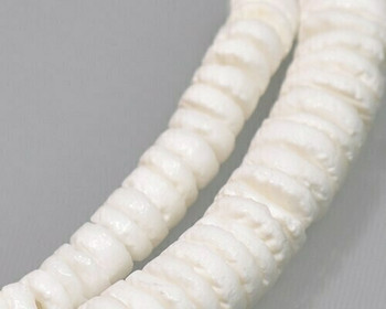 Heishi Graduated White Clam Shell Beads 5-8mm | Sold by 1 Strand(16.5") | BS0122 Heishi Graduated White Clam Shell Beads 5-8mm | Sold by 1 Strand(16.5") | BS0122