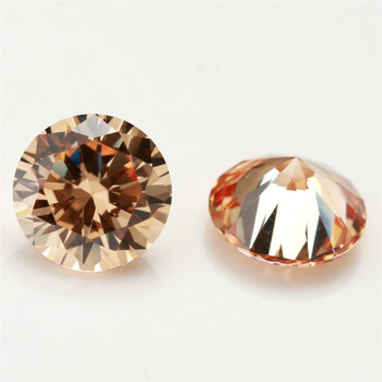 5A Champagne CZ | Round Faceted | H1901G 5A Champagne CZ | Round Faceted | H1901G