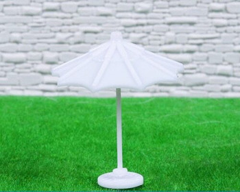 | White 62mm Scale Model Umbrella Sold by Pc AM0060 1:75