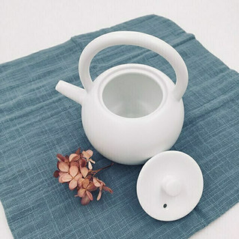 White Satin Glaze Teapot | H190643 White Satin Glaze Teapot | H190643