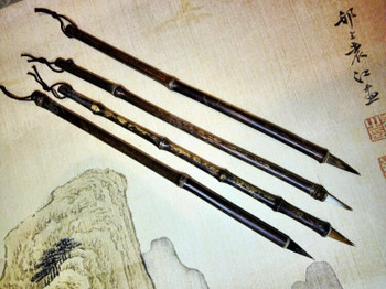 Burned Bamboo Brushes | Various Hair Types | 2.0cm Bristle Length | H1963BV