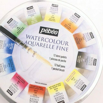 Pebeo Solid Watercolor Set of 12 | H193408