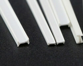 ABS Plastic Bar | H-beam | 1.5x2.5x250mm | Sold by Pc | AM0074