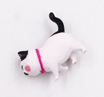 Cat Fridge Magnet | Black Spots, Pink Collar | FM049