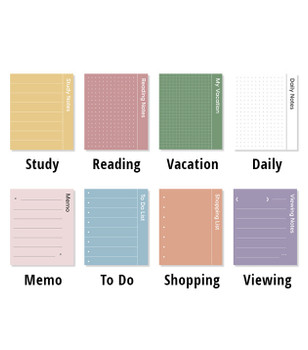 Scheduling Tear-away Notepads | 8 Styles | H20201604-09 Scheduling Tear-away Notepads | 8 Styles | H20201604-09