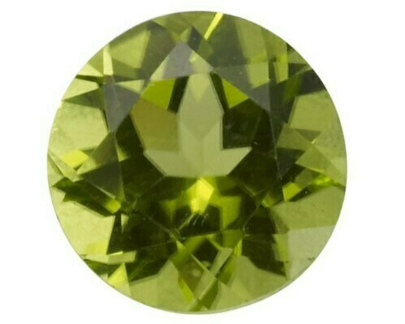 Machine-Cut 3.5mm Peridot Faceted Stone, AA-Grade, Sold By each | 90035