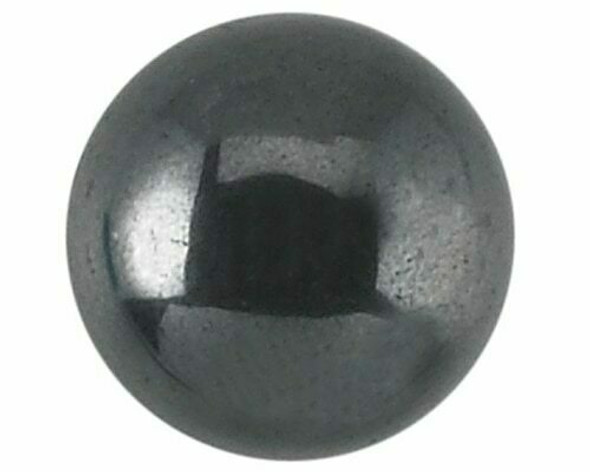 Round 8mm Hematite Cabochon Stone, Sold By Each | 85125