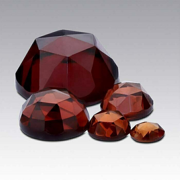 Garnet 6mm Round Rose-Cut Cabochon, Natural |Sold by Each| 88713