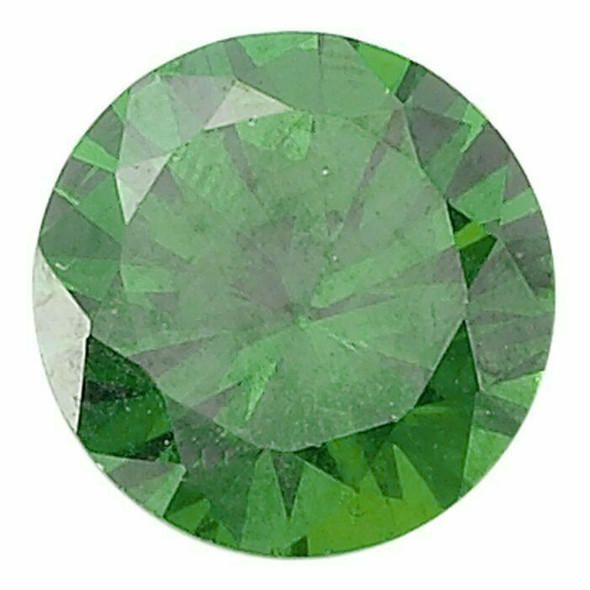 Emerald Green CZ 4mm Round Faceted Stone, S |Sold by Each| 69131 |Bulk Prc Avlb