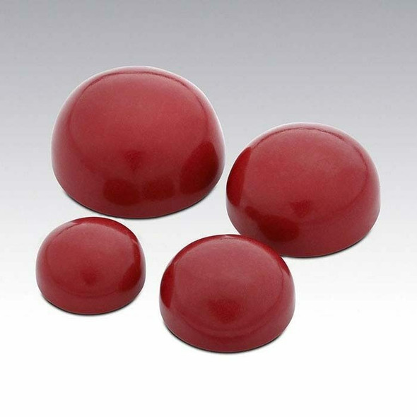 Simulated Oxblood Coral 5mm Round Cabochon, Sold By each | 88625