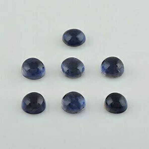 6x6x3.5 mm Round Blue Iolite, Sold By each | RG008