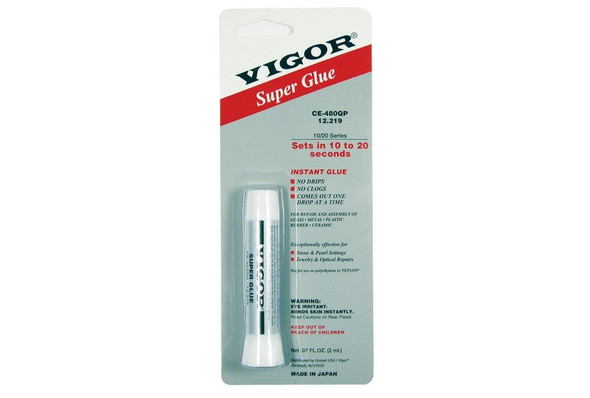Vigor Super Glue 10/20 Series, 2 Gram Tube | 12.219