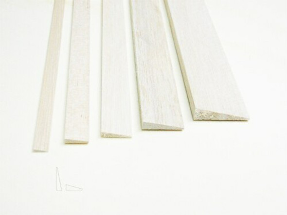 Balsa wood, Trailing edge, 1/8 x 1/2 x 48", Sold By Each | BSTE4803